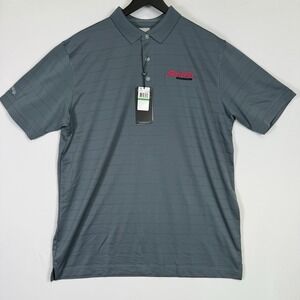 Callaway Vent Short Sleeve Open Mesh Polo Shirt Men's Large Grey Cool New *Logo*